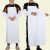 螺客岩（Locroyon）PVC围裙 防水防油食品水产厨师加厚耐酸碱耐磨 LKY-6216 白色罩衣