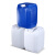 水杉20LB款蓝色塑料桶堆码桶化工桶香精桶密封桶实验室废液桶方形水桶
