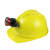 汉盾 HD-HT14-1 V型ABS透气安全帽（带矿灯架，带透气孔，旋钮式帽衬，Y型下颚带，黄色） 白色