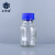 正奇谊 蓝盖试剂瓶透明棕色 丝口玻璃瓶 螺纹口带刻度 250mL