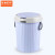京洲实邦    带盖加厚百搭卫生垃圾桶挂式B 蓝色12L两个