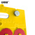 安赛瑞 13369 货架物料计数磁性卡套（10个装）4位计数 65×100mm 黄色 强磁纽扣款 货架磁性标签牌