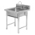金诗洛 K5151 商用不锈钢水池 厨房水槽洗碗洗菜盆带支架存储池 加厚145*60*80三槽