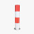 定制钢管警示柱固定反光立柱挡车防撞柱加厚型道路路桩定制 红白-89*750*1.5mm