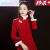 缇莉妍 新娘敬酒服女冬季新中式红色感加绒加厚中国风小个子 5201外套 S