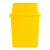 【60L】加厚医疗摇盖 垃圾桶医院 黄色垃圾箱 带盖废物收纳桶