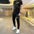 GIOCP香港潮牌2022夏季新款潮流网红炸街男短袖T恤套装烫钻老虎个性修身霸气两件套 黑色 5XL