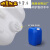 带内盖塑料小方桶密封扁桶耐酸碱化工桶加厚实验室废液桶收集 20L蓝色-B款(加厚耐酸碱)