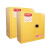 西斯贝尔 WA810301 易燃液体安全储存柜自动门30Gal/114L黄色 1台装