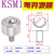 圆柱直筒精密型万向球KSM22-FL万向滚珠轴承螺杆重型牛眼轮实心 KSM19-FL(轴承钢