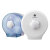 创点 CD-8127C 卫生间纸巾盒厕所卷纸筒免打孔抽纸盒壁挂防水-透明蓝小卷纸巾架
