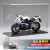 Maisto宝马BMW摩托车模型仿真合金战斧机车拿铁收藏摆件520生日礼物男生 战斧S1000RR-白+透明展示盒