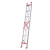 梯子哥 伸缩梯子直梯铝合金户外工程梯单面升降梯铝梯抽拉梯阁楼爬梯 5米【加厚款2mm】