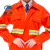 魅祥  长袖带反光条工作服 橙色环卫绿化园林清洁环保服 185CM