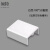 须特（XUTE)PVC加厚方形线槽室内明装走线槽配件 白色100*50直接（5个）