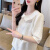 奈菲堡（NAIFEIBAO）娃娃领短袖t恤女夏季2024新款韩版宽松设计感小众短款小个子上衣 紫色 M (建议80-110斤)