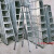 2.5米人字梯镀锌铁管一体冲压梯安全折叠室外工程防滑结实 2米加厚镀锌铁管人字梯