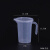 樵牧人 塑料量杯 塑料烧杯 实验室器皿 塑料刻度杯 500ml（半柄有盖5个装） 