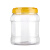 适用于加厚蜂蜜瓶塑料瓶透明空瓶大泡菜坛子杂粮零食收纳盒密封罐 红盖8斤蜂蜜瓶(装水5.6斤)1个 送PP内盖
