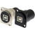 USB2.0打印机数据线扫描仪B口转A插口插座直通免焊D型模块双通B-A 黑色TUSB2.0-BA-B