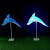 户外led海豚造型灯广场街道公园海洋装饰景观动物灯光节防水亮化 60cm长滴胶款 颜色备注