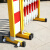博铭达 玻璃钢伸缩围栏 道路警示隔离栏 电力施工安全防护栏可移动 红白管式伸缩围栏 1.2*2.5米 现货