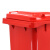 兰诗 YY-120A 新国标款大号分类环卫垃圾桶 户外带盖垃圾桶 120L红色-有害垃圾