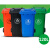 100升120 240L超大号户外垃圾筒工业垃圾桶带盖塑料特大环卫大型 60L长方带盖(灰蓝绿红备注)