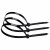 联嘉 自锁式尼龙扎带 扎线带 捆扎带 理线带 束线带 黑色 2.5×150mm 1包（100条）