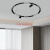 麦可辰磁吸轨道灯嵌入式登扩圆形磁吸轨道灯嵌入式明装客厅卧室弧形高显 直径0.8米-圆形磁吸轨道(含配件)