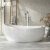 果敢亚克力家用浴缸成人独立式无缝成型民宿客栈独立浴缸017 独立缸（不含龙头） 1.6m
