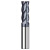 米茨TG600-1系列涂层不锈钢专用4刃60度硬质合金立铣刀数控刀具钨钢平底铣刀  D1.5*4*D4*50*4F-600(1支) 