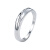 925银戒指男女闭口轻奢素圈时尚小众设计高级感莫比乌斯光面指环 11号（周长51mm）