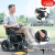 【药房直售】（Yuwell) 电动轮椅车轻便折叠全电动手动老人残疾人轻便四轮智能 H050承重力强钢管加固款