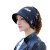 适用化疗后女士光头帽薄款韩版鸭舌帽帽子有沿保暖户外月子帽春秋款定制 典雅黑色 M56-58cm