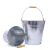 共泰 铁皮水桶 加厚手提桶拎水桶 垃圾铁桶拖地桶酒店餐厅提水桶 8L