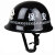 晋野 黑色PC头盔（有徽无字） 防暴头盔保安防暴钢盔防护盔安保器材保安用品战术巡逻头盔