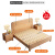 唐鹿床 榉木实木床双人床1.8米2米婚床卧室现代简约原木床单人床1.2米 实木床 1.5*2.0米 框架结构
