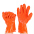 东亚  防油防酸碱手套棉衬里PVC浸塑颗粒止滑耐磨劳保防护手套 5双装（加绒款） 