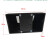 实验室专斜式插座盒岛式底盒线槽PVC全钢材质118型86型中央台双面憬芊 黑色118型