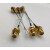 SMA-KYB1铜管射频同轴测试线 SMA母单头SFT50-1半钢RF高频测试线 0.03m