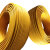 珠江电缆 ZC-BVVR-6mm²-450/750V 阻燃铜芯绝缘电线 黄色 100米/卷