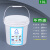 美式创意工业风垃圾桶圾桶家用卫生间环卫室外级圆形手提式 10L无盖白色标签(可回收垃圾)