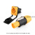 电源插头3芯显示屏音响防水航空电源连接器插头 嘉博森 YF24型橙黑色套装
