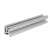 基克孚 欧标3030铝型材槽标准型工业铝合金3030L工业铝型材（定制）备件 欧标3030N3-三面封槽 