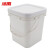 冰禹 BGA-167 方形塑料水桶 涂料桶办公室清洁拖把桶 10L白色