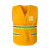 曼睩 针织布黄色 铁路施工款反光衣反光背心安全指挥应急救援施工马甲ML002