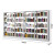京顿钢制书架图书馆阅览室书架资料档案存放展示架白色单面一组四列