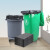 物业收纳袋40-240L规格平口环保耐磨收纳袋黑色垃圾袋加厚大号 90*110寸普通(加厚)100LA3286