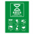 庄太太【18*24cm绿色易腐贴纸】新国标分类垃圾桶可回收其他垃圾标志贴纸